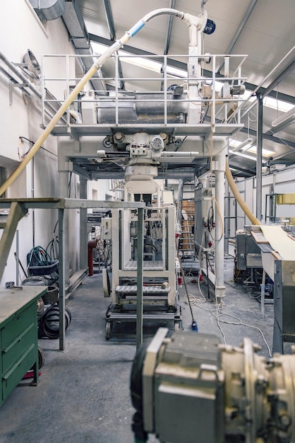 Foto verticale weergave van een industriële fabriek
