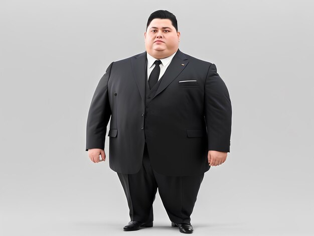 Foto vertrouwen en leiderschap plussize ceo het omarmen van een gegenereerde mode