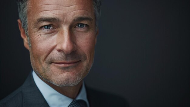 Foto vertrouwende ceo in formeel portret close-up