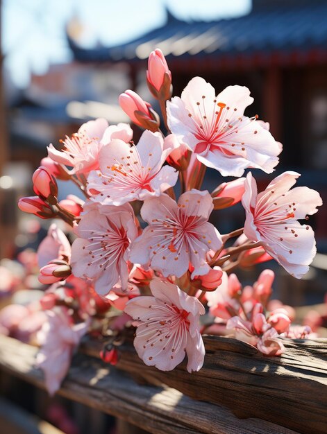 vervalende bloemen foto UHD behangpapier