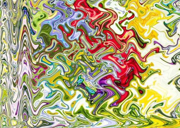 Foto vervormde foto abstracte achtergrond in felle kleuren psychedelisch ontwerp