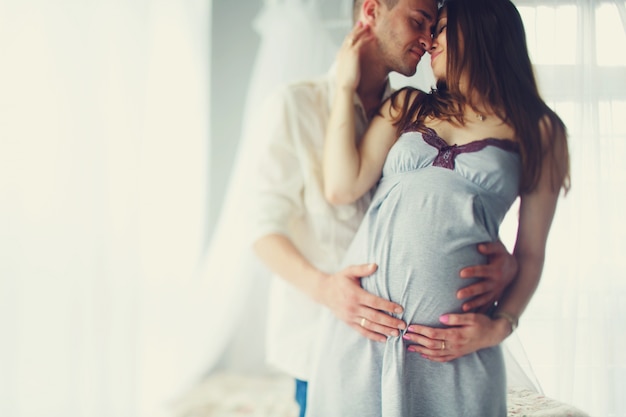 verwachtten moederschap mannelijke vrouw gezond