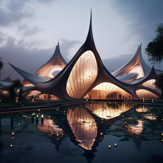 Verweven dimensies Een futuristische architect die de Mughal-essentie weeft in de organische parameter van India