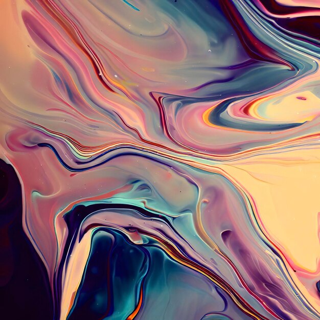 Very beautiful abstract liquid acrylic