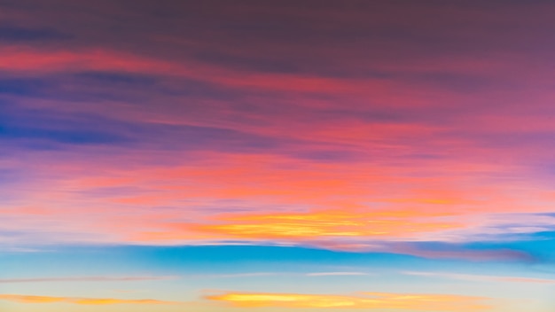 very beautiful colorful sky view from airplane