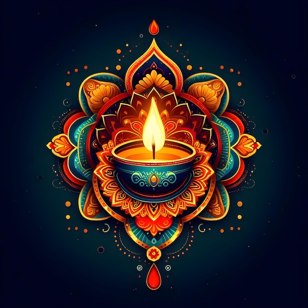 very beautiful eye catchy ' Happy Diwali ' poster