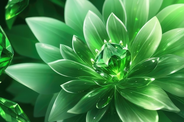 A very beautiful green flower