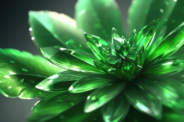 A very beautiful green flower