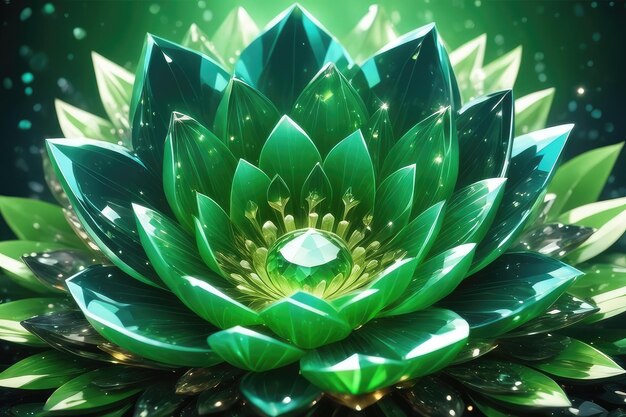 A very beautiful green flower