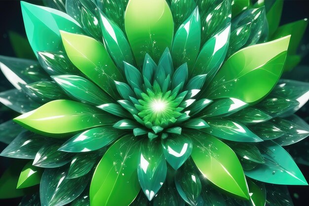 A very beautiful green flower