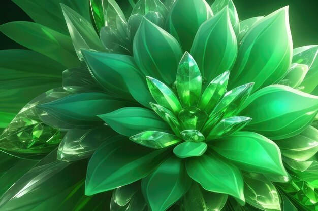 A very beautiful green flower