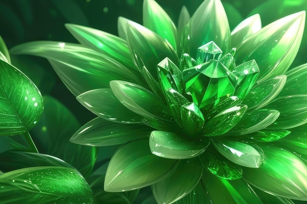 A very beautiful green flower