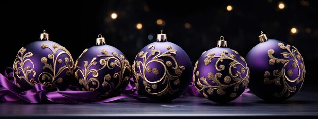 Photo a very beautiful ornamental spheres for the festive season