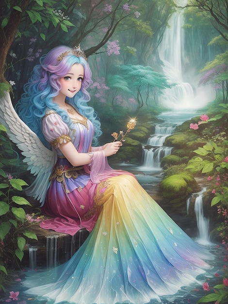 A very beautiful photo of a oil painting princess AI Generated