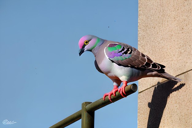 Photo a very beautiful pigeon
