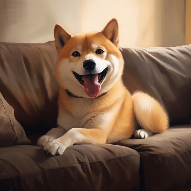 a very cute Shiba dog