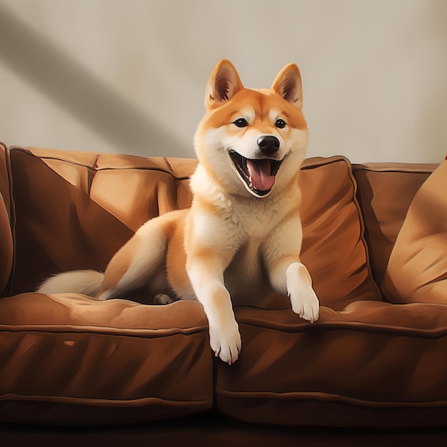 a very cute Shiba dog