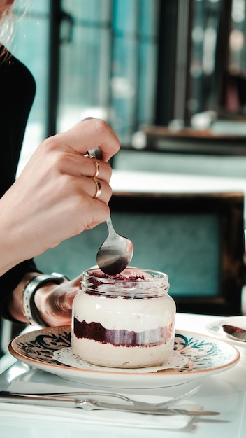 写真 美味しいデザート チョコレート