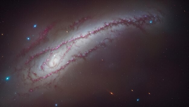 Photo a very large spiral galaxy