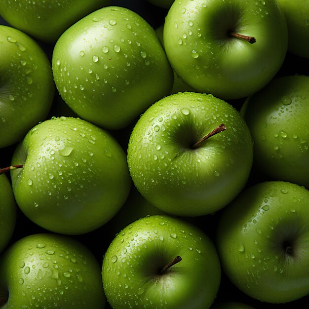 Very nice green apple pattern looks delicious and fresh