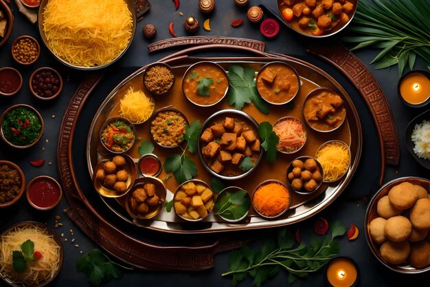 美しい写真 美しい食べ物 美しい写真 違う食べ物 色とりどりの食べ物 景色 AI