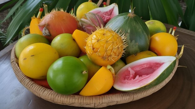 Photo very refreshing tropical fruit3