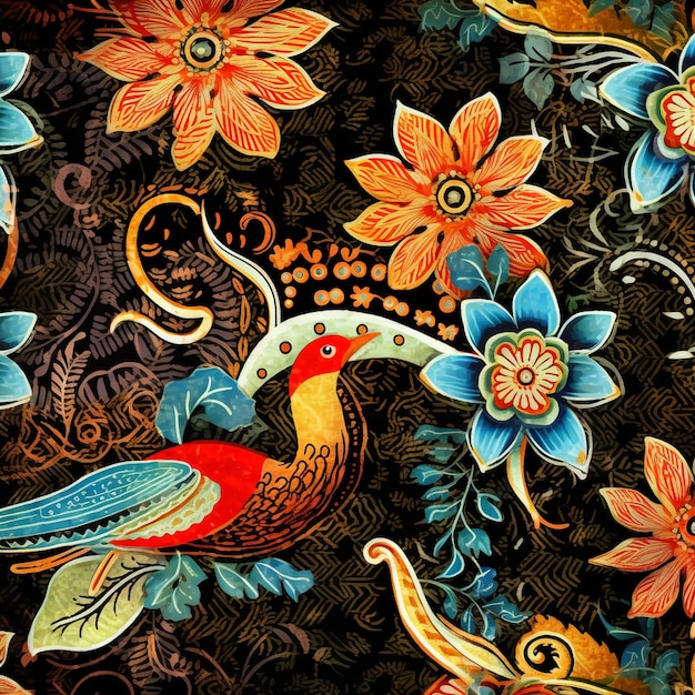 a very special and meaningful batik background illustration for the connoisseur
