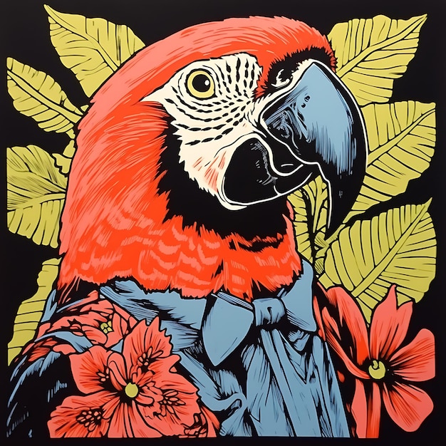 Verzameling grappige en artistieke pop-art prints met vertederende grappige dieren