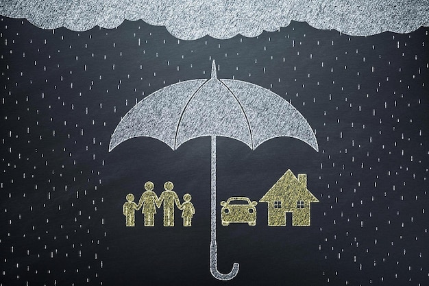 Verzekeringen voor huisverzekeringen Blackboard Umbrella