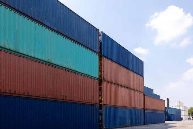 Verzending container site magazijn opslag