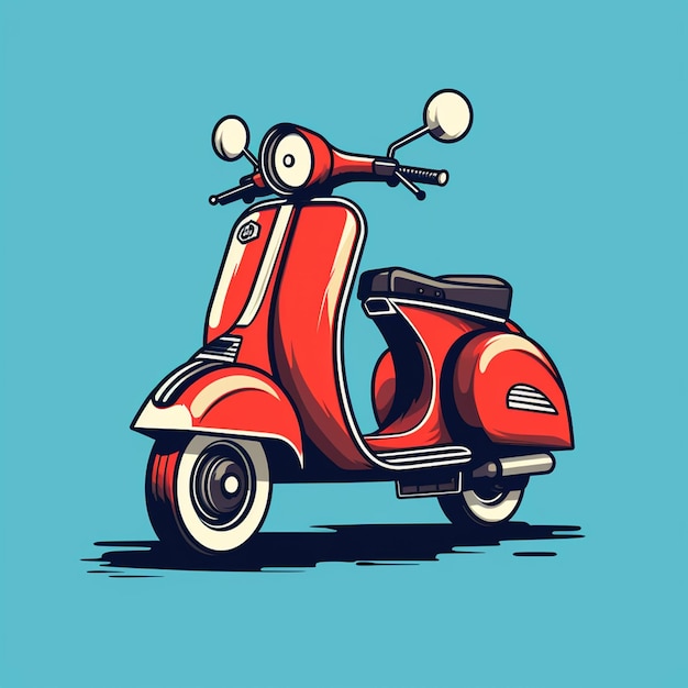 Vespa cartoon logo