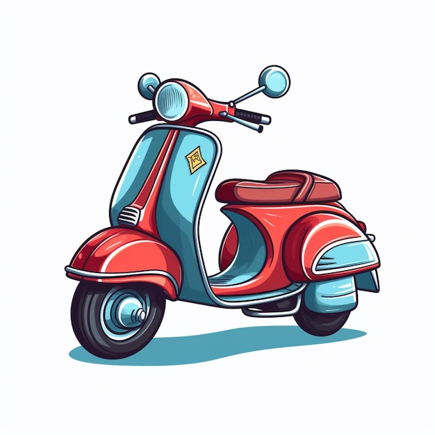 Мультяшный логотип Vespa 4