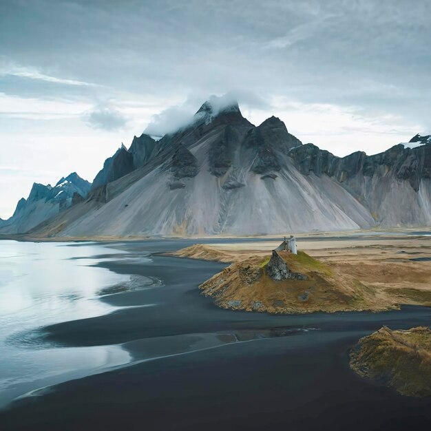 Vestrahorn mountains in stokksnes iceland