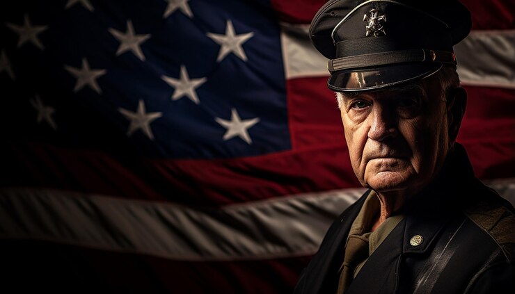 Photo veteran day photo flash lights