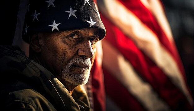 Foto luci flash per foto del giorno dei veterani