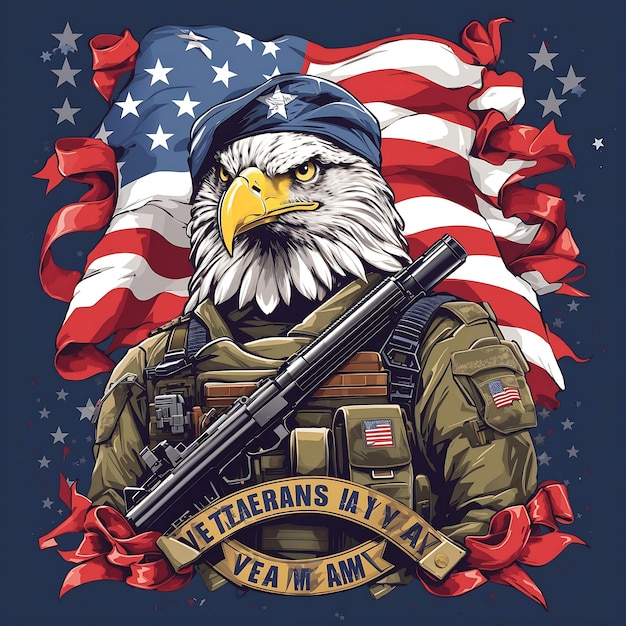 Veterans Day design ai generated