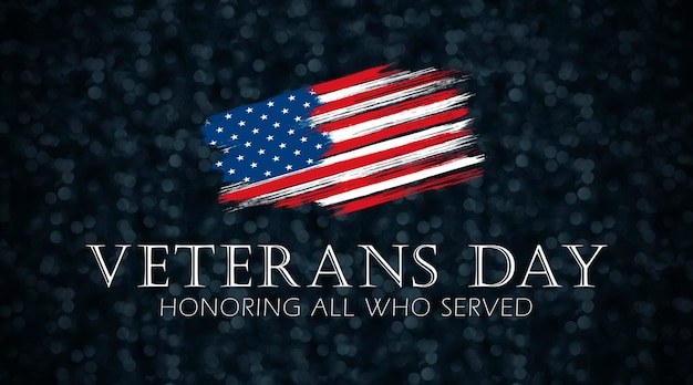 Photo veterans day patriotic background close up