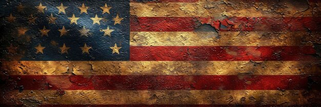 Veterans Text American Flag Blowing Wind Background For Banner HD