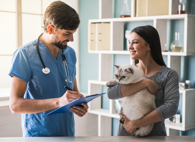 At the veterinarian