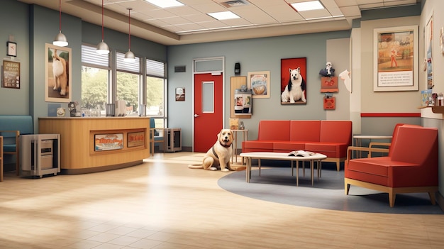 Veterinary Clinic Waiting Area