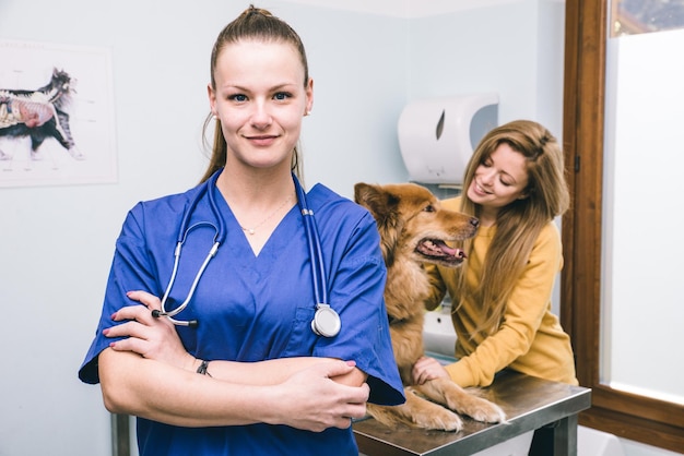 Photo veterinary doctor portrait