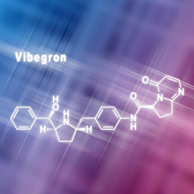 Vibegron drug structural chemical formula