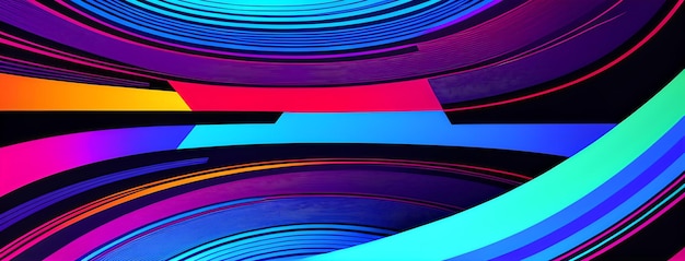 A vibrant abstract background with flowing curved lines