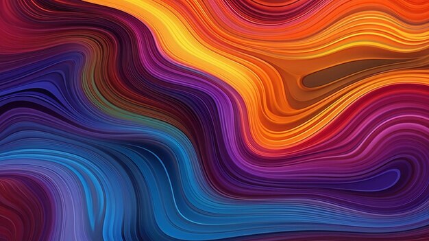 A vibrant abstract background with flowing wavy lines
