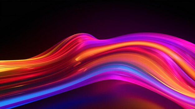 A vibrant abstract background with flowing wavy lines