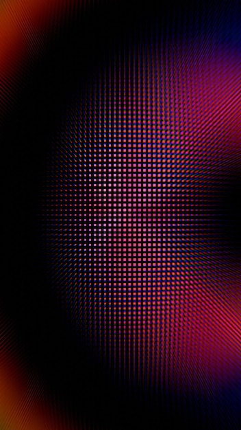Vibrant Abstract Grid met stralende rode en blauwe lichtpatronen
