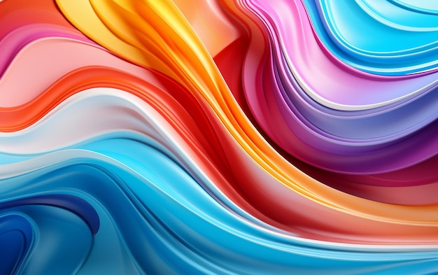 Vibrant Abstract Lines Colorful Texture Background Generative Ai
