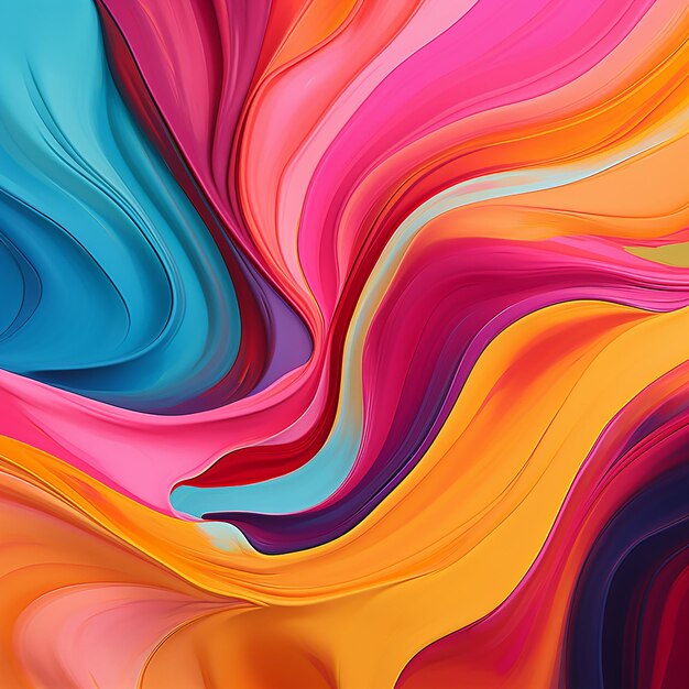 Vibrant abstract nexus color scheme