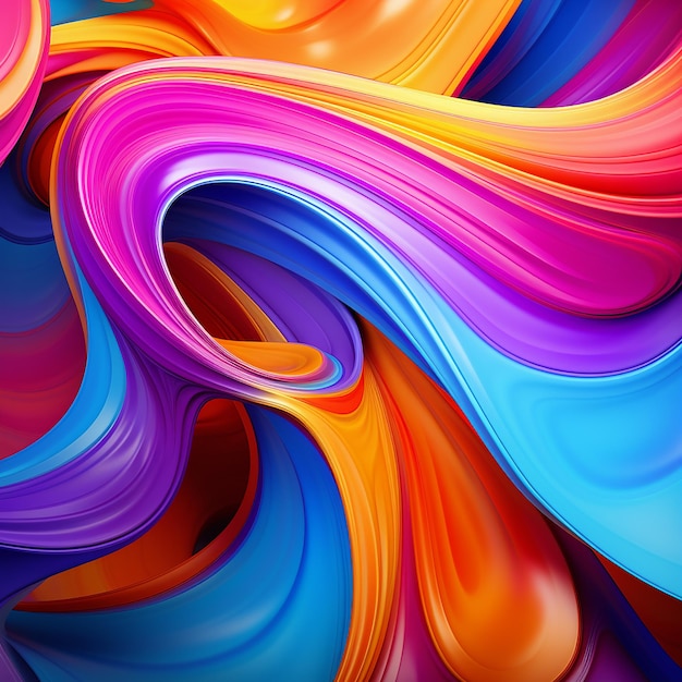 Vibrant abstract nexus color scheme