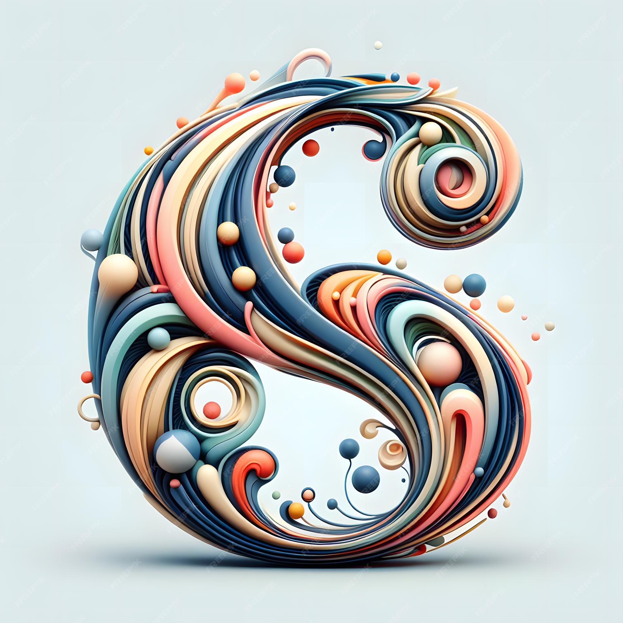 Premium Photo | Vibrant Abstract Objects Colorful Alphabet Letters ...